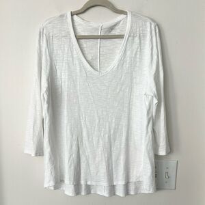 Chico’s The Ultimate White Cotton Tee 2=L